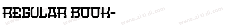 Regular Book字体转换 Regular Book字体转换